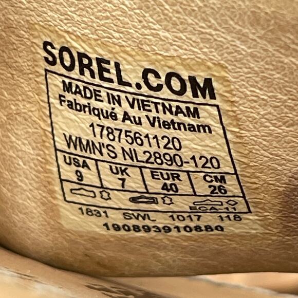 Sorel Ella Sandals Size 9 Rose Gold Metallic Leather Cross Strap Gladiator - Picture 8 of 8